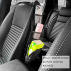 Car Seat Side Storage Pocket, Car Seat Organizer Hanging Bag (1, Black-1) - Image 7
