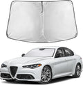 EcoNour Windshield Sunshade Compatible for Alfa Romeo Giulia 2016-2024 2025 2026, Sun Visor for Front Windshield & Window Sun Shade Cover, UV Heat Blocker & Protector, Car Accessories by EcoNour