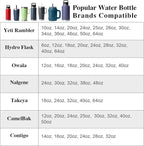 Cup Holder Expander (Adjustable Holder & Base, Auto-Fit Hold, One Button Open), Car Cup Holder Expander for Yeti, Hydro Flask, Nalgene, Owala, Bottles in 2.6"- 4.8" (Black, 2 Pack) - Image 3