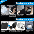 KDM Sunset Beach Style Front Windshield Sun Shade for 2012-2015 Honda Civic | 2013 2014 Civic,Foldable Reflective Windows Sunshade Visor Protector Blocks UV Rays Heat - Image 6