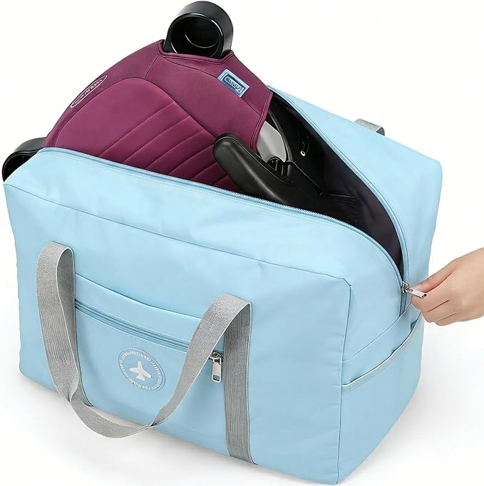 Backless Booster Seat Travel Bag, Blue | For Airport, Booster Seat Cover, Airplane Travel by zhtangrui