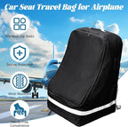 Car Seat Travel Bag Compatible with Nuna, Infant Car Seat Travel Bags for Graco, Large Padded Car Seat Backpack for Airplane, Easy to Store, Black - Image 2