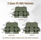 Pet Bench Seat Covers for Trucks, Heavy Duty Nonslip Car Seat Protector with ISOFIX Openings for 1-2 Child Car Seats,Fits Ford 150,Ram 1500,GMC Sierra,Toyota,Ram,Chevrolet Silverado(Green) - Image 7
