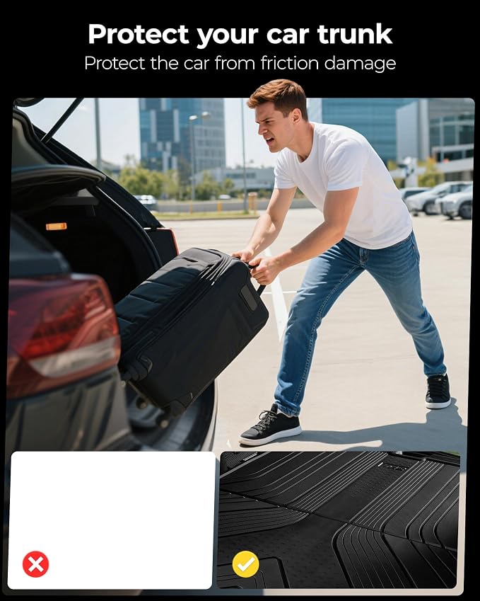 3W Cargo Liner for Nissan Murano 2025-2026,Non-Slip Heavy Duty Trunk Mat | Cargo Liner, Max Surface Coverage, Over 10 Years Lifespan, All Weather, Waterproof Protection, Non-Slip, TPE - Image 5