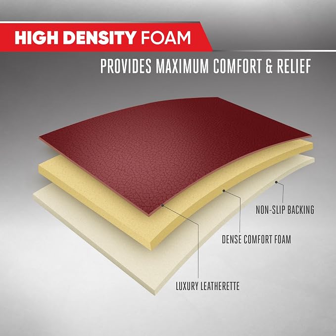 Motor Trend Faux Leather Front Seat Cover for Cars - Set of 2 Burgundy Front Car Seat Covers for SUV & Truck with Storage Pockets - Automotive Car Seats Cover Protector - Bottom Cushion Coverage Only - Image 5