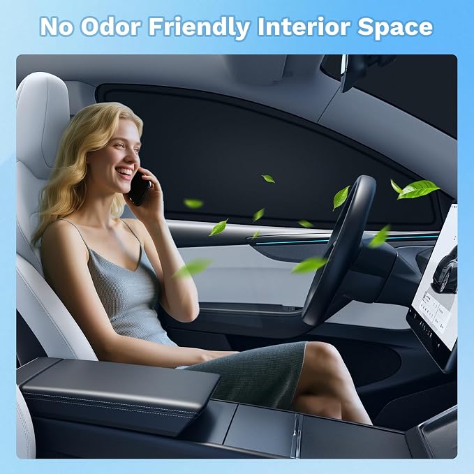 KUST Car Window Shades for Mazda 3 2014-2017 2018 Windshield Sun Shade Side Window Cover UV Block Privacy Protection Accessories for Camping Blackout Rear Back Full Set 6PCS - Image 6