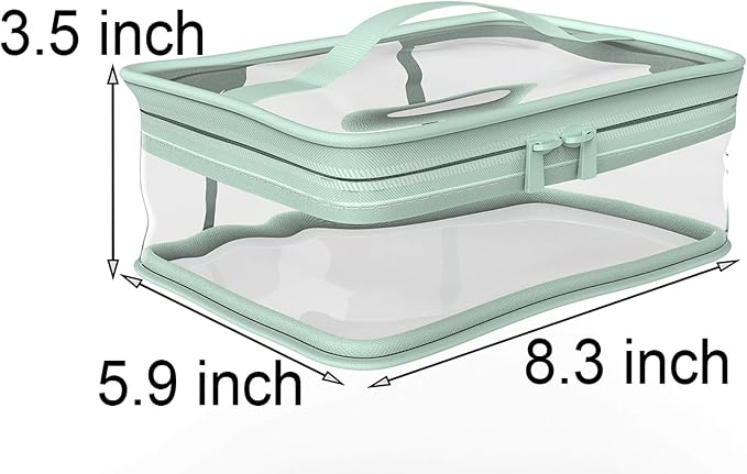 BallHull Makeup Bag Zipper Waterproof Portable Travel Storage Pouch 2 Pcs - Image 3
