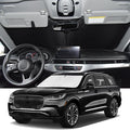 Windshield Sunshade for Lincoln Aviator 2020-2026 Sun Shade 4 Layers | Upgrade Blocks UV Rays Custom Fit Aviator 240T Car Window Shades Front Windshield Keep Cool Foldable Car Accessories by ZOIBVCARSUNSHADE