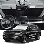 Windshield Sunshade for Lincoln Aviator 2020-2026 Sun Shade 4 Layers | Upgrade Blocks UV Rays Custom Fit Aviator 240T Car Window Shades Front Windshield Keep Cool Foldable Car Accessories by ZOIBVCARSUNSHADE