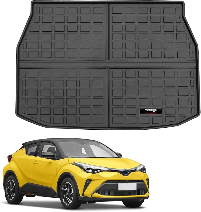 Custom for 2018-2023 Toyota CHR Cargo Mats Trunk Liner All Weather TPE Protection Mat Accessories (for 2018-2023 Toyota C-HR) by Yonugli