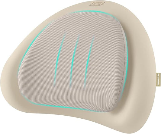 Skechers Lumbar Pillow Premium Memory Foam, Double-Layer-Office Chair Cushion for Tailbone Pain Relief,Butt Pillow for Office Chair,Car seat Cushion,Long Sitting Office Workers,and Car Drivers,Beige by Unknown