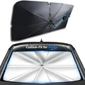 Custom-Fit for Dodge Windshield Sun Shade Umbrella, UV Block Car Front Window with 360°Rotation Bendable Handle, Designed for Dodge Accessories (for Dodge Caravan) by Sawuaa