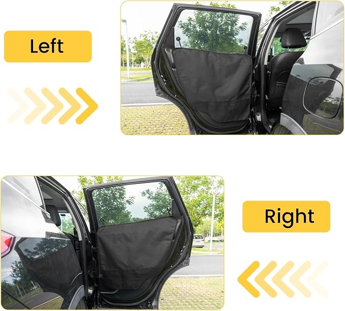 Dog Car Door Protector - Universal Fit for SUV/Sedan/Truck, Black | Waterproof, Odorless Material, Protects Vehicle Doors from Scratching, Drool & Dirt - Image 7