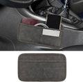 Car Seat Side Pocket Organizer, Suede Auto Door Storage Pouch, Mini Self-Adhesive Car Console Organizer, Universal Vehicle Cell Phone Holder for Key, Pen, Sunglasses(Gray) by Unknown