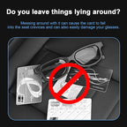 Augeny Car Sun Visor Organizer, Auto Visor Organizer and Storage, Registration and Document Holder, Vehicle Accessories for Sunglasses Document Card Pen Driver License (Carbon Fiber Black) - Image 5