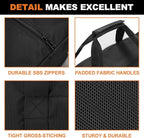 Sports Duffle Bag - Extra Large Travel Duffel Luggage Bag with Upgrade Zipper, Sturdy & Water Resistant, Black (Black 47inch) | Heavy Duty Dual Zipper, 600D Polyester, Oversized Capacity, Sturdy & Water Resistant for Camping Outdoor Moving, Black - Image 4