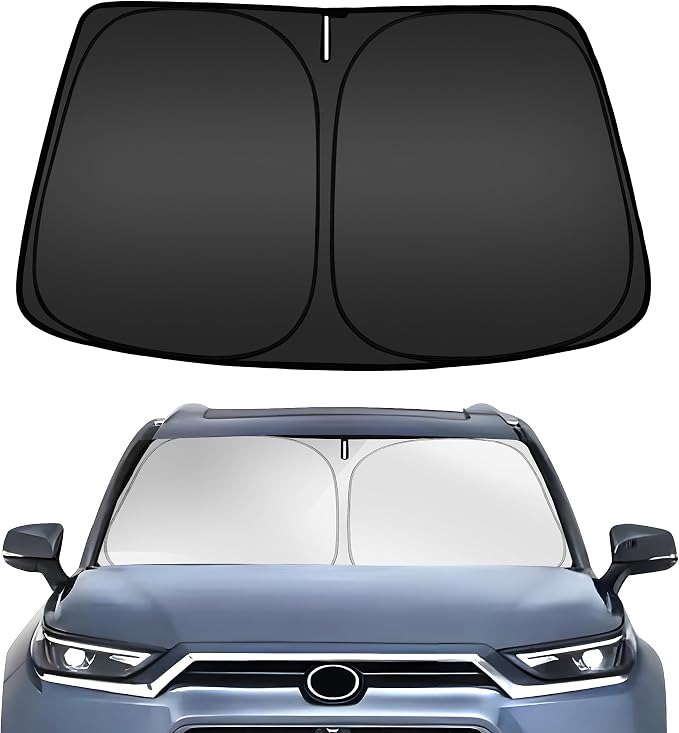 ARISMOTOR Windshield Sun Shade for Toyota Highlander 2020-2026 | Custom Fit, Foldable, Front Window Sunshade Sun Visor Protector, L LE XLE Limited Platinum, Block UV Rays, Keep Car Cooler by ARISMOTOR