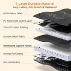 URPOWER Hard Bottom Dog Car Seat Cover, Back Seat Extender for Cars & SUVs | 400 lbs Support, 45% More Space, Waterproof, Mesh Window, Scratch Resistant, Non-Slip, Easy Care - Image 6