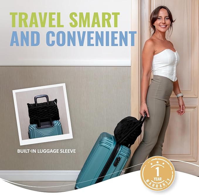 BOACAY Packable Travel Blanket for Airplane, Car - Compact Office Blanket - Portable Pillow for Adults, Kids with Case, Luggage Sleeve, Backpack Clip - Image 4