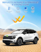 Canvcle Window Shades for 2023-2025 2026 Kia Sportage Accessories Windshield Sun Shade Side Rear Window Covers Sunshade Sun Visor Shield Privacy Protection for Camping Keep Vehicle Cool Black 8PCS - Image 2