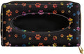 Biyejit Car Tissue Holder, Colorful Paws Car Mask Holder, Car Sun Visor Napkin Holder Backseat Tissue Case，Pu Leather Tissues Box by Biyejit