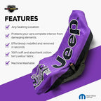 Seat Armour Jeep Seat Towel - Universal Fit Soft Machine Washable Jeep Towel - Easy Install, Multipurpose Towel2Go Seat Cover for Jeep - Purple - Image 3