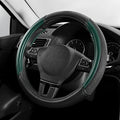 Skechers Air-Cooled Steering Wheel Cover,Leather Car Steering Wheel Cover Universal Fit 14" 1/2-15" Car Wheel Protector for Men Women Fit Suvs,Vans,Sedans,Car,Trucks,Green by Unknown
