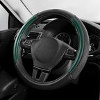 Skechers Air-Cooled Steering Wheel Cover,Leather Car Steering Wheel Cover Universal Fit 14" 1/2-15" Car Wheel Protector for Men Women Fit Suvs,Vans,Sedans,Car,Trucks,Green by Unknown