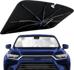 Windshield Sun Shade for Toyota Grand Highlander 2024-2026,UPF50+ Keep Cool | 360°Rotating Shaft, Custom Fit Umbrella Sunshade for UV Blocking, Interior Heat Protection, Easy Storage for Camping / Naps by Lonyaqui