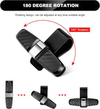 Boao 4 Pack Sunglasses Holder Car Visor Clip,Silver | Double-ended Design for Glasses and Tickets, 180 Degree Rotational Mount, Fits Sun Visors, Keeps Eyewear Accessible - Image 5