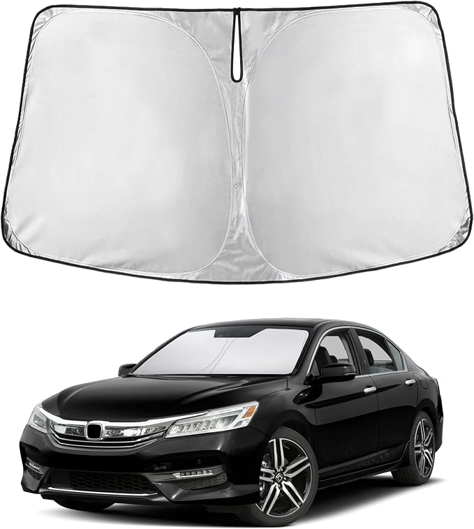 EcoNour Windshield Sunshade Compatible for Honda Accord 2013-2015 2016 2017 | Sun Visor for Front Windshield & Window Sun Shade Cover, UV Heat Blocker & Protector, Car Accessories by EcoNour