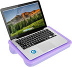 LAPGEAR Compact Lap Desk – Purple Amethyst, Fits 14" Laptops | Microbead Cushion, Built-In Pencil Slot, Carry Handle, Fits Standard Letter-Size Paper (8.5" × 11") - Image 7