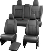 redblue Custom Fit Toyota Corolla Seat Covers for 2023-2026 LE | Black leather Seat Covers Full Set, Fit 2023 2024 2025 2026 LE, Front and Rear Car Seat Cover - Image 9