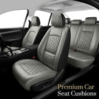 Fit for Camry Seat Covers Compatible with Toyota Camry 2012-2026 Waterproof Breathable Leather Automotive Seat Cushions Protector, Airbag Compatible,Easy to Install,Full Set 5 Seats(Gray) - Image 2