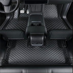 Compatible with Tesla Model Y Floor Mats Floor Liner 2020-2025 Tesla Model Y 5 Seater Car Mats All-Weather Front Backseat Row Mat (Black) by ZYCHUANGYING