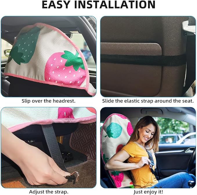 Waterproof Sweating Car Seat Cover for Post Gym Workout, Running, Swimming, Beach and Hiking, Universal Fit Non-Slip Bucket Seat Protector for Cars SUV Trucks, Machine Washable (Fruit) - Image 5