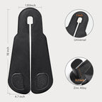 CoBak Extra Wide Car Seat Back Hooks, Premium Stitched Leather Headrest Hangers with Wide Slot Structure, Universal for Any-Width Purses, Handbags, Bags (4 Pack), Carbon Fiber Black - Image 4