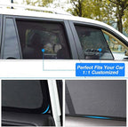 Powerty Custom Fit for Side Window Shade Toyota RAV4 2019-2024 2025-6 Pack 100% Light Block Car Priavcy Curtains Shades for Baby, Camping, Napping, Sleeping - Image 5