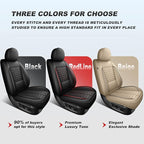 Fit for Mazda CX-90 Seat Covers 2024-2026 Front Set | Faux Leather Waterproof Car Seat Covers, Airbag Compatible with Lumbar Support Anti-Slip Design, 2 Seater Beige - Image 7