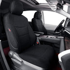 Sienna Seat Covers Custom Fit for 2021-2026 Toyota Sienna LE/XLE (8-Seater),2nd Row Bench w/Removable Seat,Breathable UV-Resistant Polyester Car Seat Protector (Full Set,Black) by Coverdream
