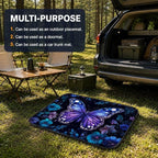 Car Trunk Mat for SUV, 29"x39" Cute Purple Butterfly Cargo Liner Protector | All Weather Universal Cargo Liners for Dogs, Car Accessory for SUVs/Sedan/Wagons, Durable Non-Slip Washable Rear Cargo Mat - Image 5