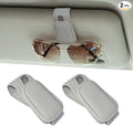 Yuoyar 2 Packs Magnetic Sunglass Holder for Car Visor (Grey) | Magnetic Interior Car Accessories by YUOYAR