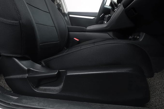 EKR Civic Seat Covers Custom Fit for Honda Civic (Hatchback) 2022-2026 (Rear W/NO Armrest),Waterproof Car Seat Cover Full Set,Neoprene(Black) - Image 2