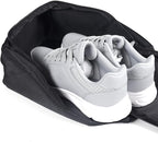 Gloppie Shoe Bags for Travel - Portable Shoes Storage Bag, Shoe Pouch, Shoe Packing Cubes for Men Women - Black | 12 x 9 x 5 in travel shoe bag with a full-opening zipper, carry handle, and fold-flat design for shoes up to US size 10 - Image 2