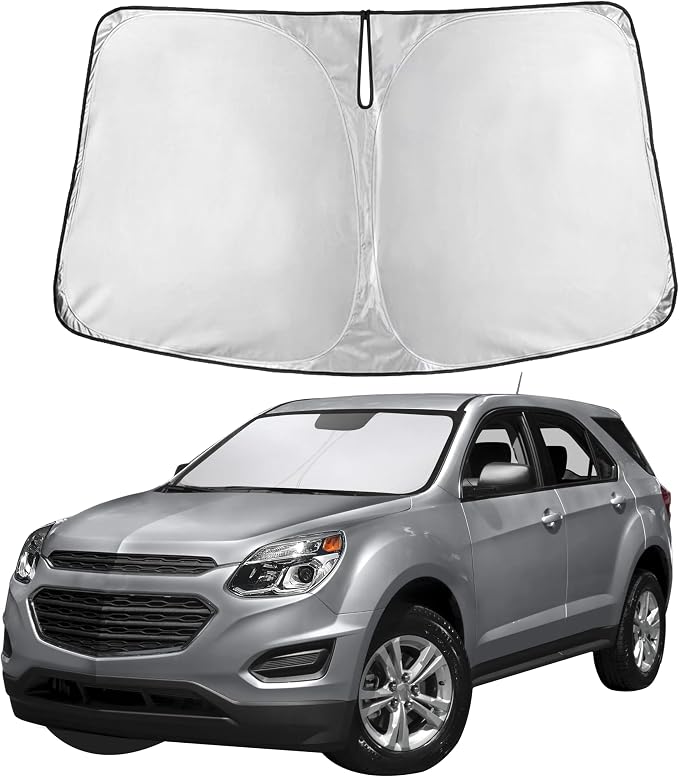 Autovir Windshield Sun Shade Fit for 2010-2015 2016 2017 Chevrolet Equinox | Sunshade, Front Car Window Shades Sun Visor, Blocks UV Rays & Heat, Car Accessories by Autovir