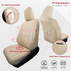 FREESOO Custom Leather Seat Covers for Toyota Corolla L LE Series 2014-2019 | Sedan, Full Set, Waterproof, Airbag Compatible, Scratch-resistant, Anti-slip, Protector Cushion, Durable Material, Easy-clean - Image 3