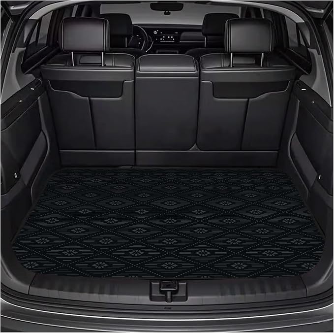 Universal Car Trunk Mat 29" x 39",Multicolor Floral,Butterfly Etc,Anti-Slip Easy to Clean, Trunk Protective Mat, Sporty Vehicle Interior Accessories Suitable for Most Car Models. by VNUVCOE