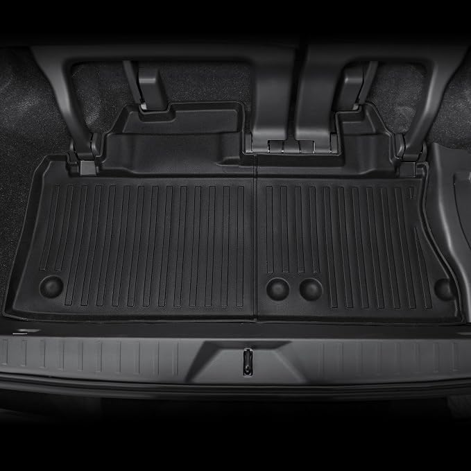 Floor Mats for 2021-2026 Toyota Sienna 8-Seat Accessories | w/ Spare Tire, Full-Coverage Set with Cargo Liner, Odorless TPE, All-Weather Protection, 3D Laser Fit, No Trimming Required - Image 4