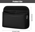 JEYODA Car Seat Side Storage Pocket, Small Organizer,PU Leather Multifunctional Console Side Organizer Bag for Phone, keys, sunglass,wallet,ect (Black) - Image 4