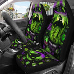 GENANY Spooky Holiday Characters Car Seat Covers, 2-Piece Front Seat Set | 2-piece polyester front seat cover set, each 49.5 x 19.6 inches, with adjustable straps and hooks - Image 3